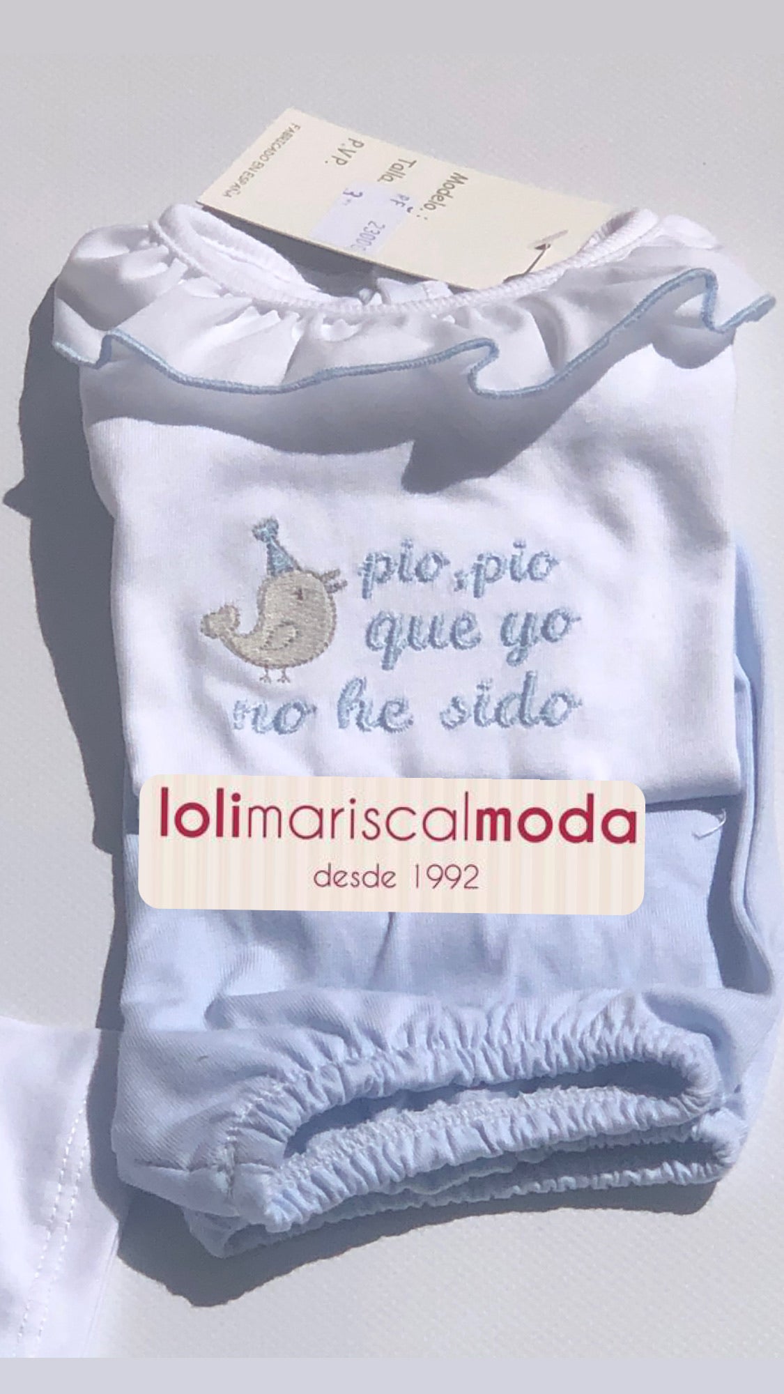 Tony Bambino Cto Algodón Pío Pío azul lolimariscalmoda 8.95