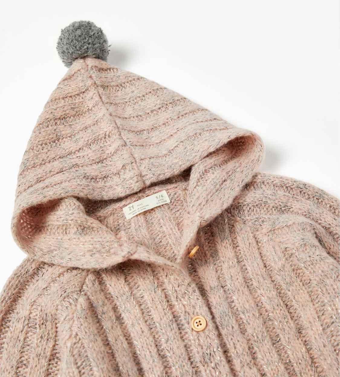 Cárdigan Rosa Niña Zippy