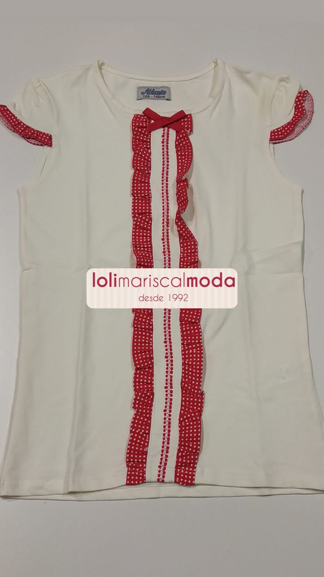 Camiseta Blanca 2 Niña lolimariscalmoda 4.95