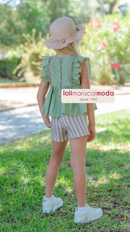 Conjunto niña rayas 26vc02 Vera