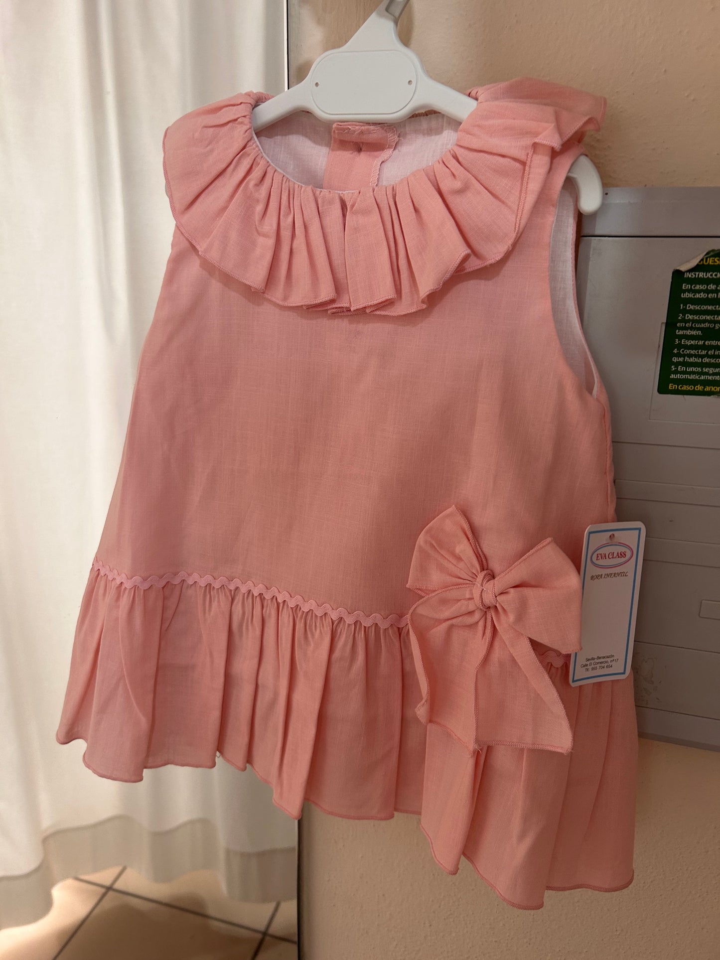 Vestido y braga Eva Class coral liso