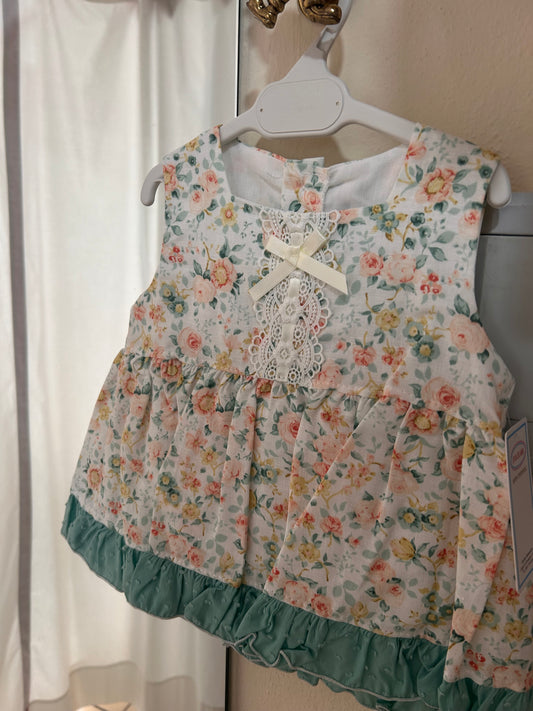 Vestido y braga Eva Class Flor verde