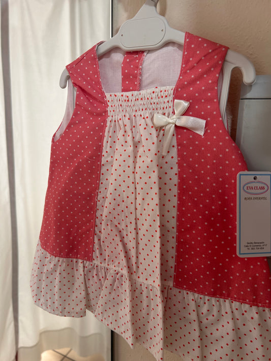 Vestido y braga Eva Class lunares coral