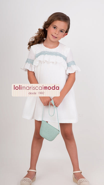 Vestido Nekenia niña  agua marina 2621821