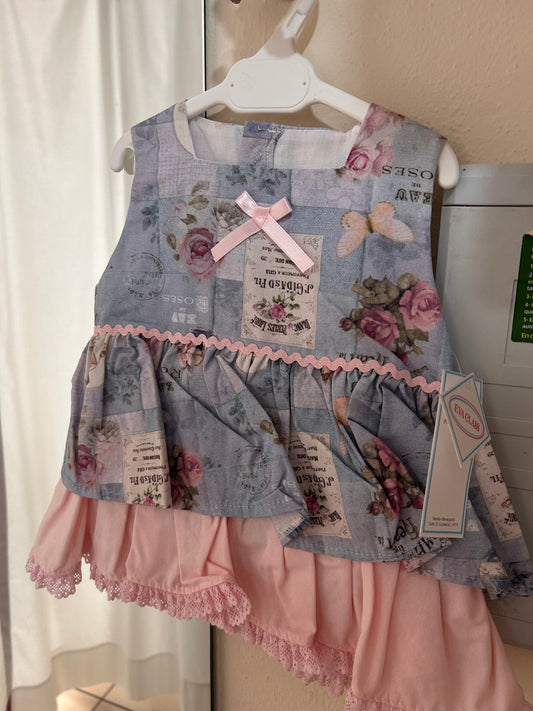 Vestido y braga Eva Class floral estampado