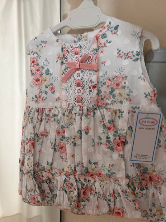 Vestido y braga Eva Class florecitas