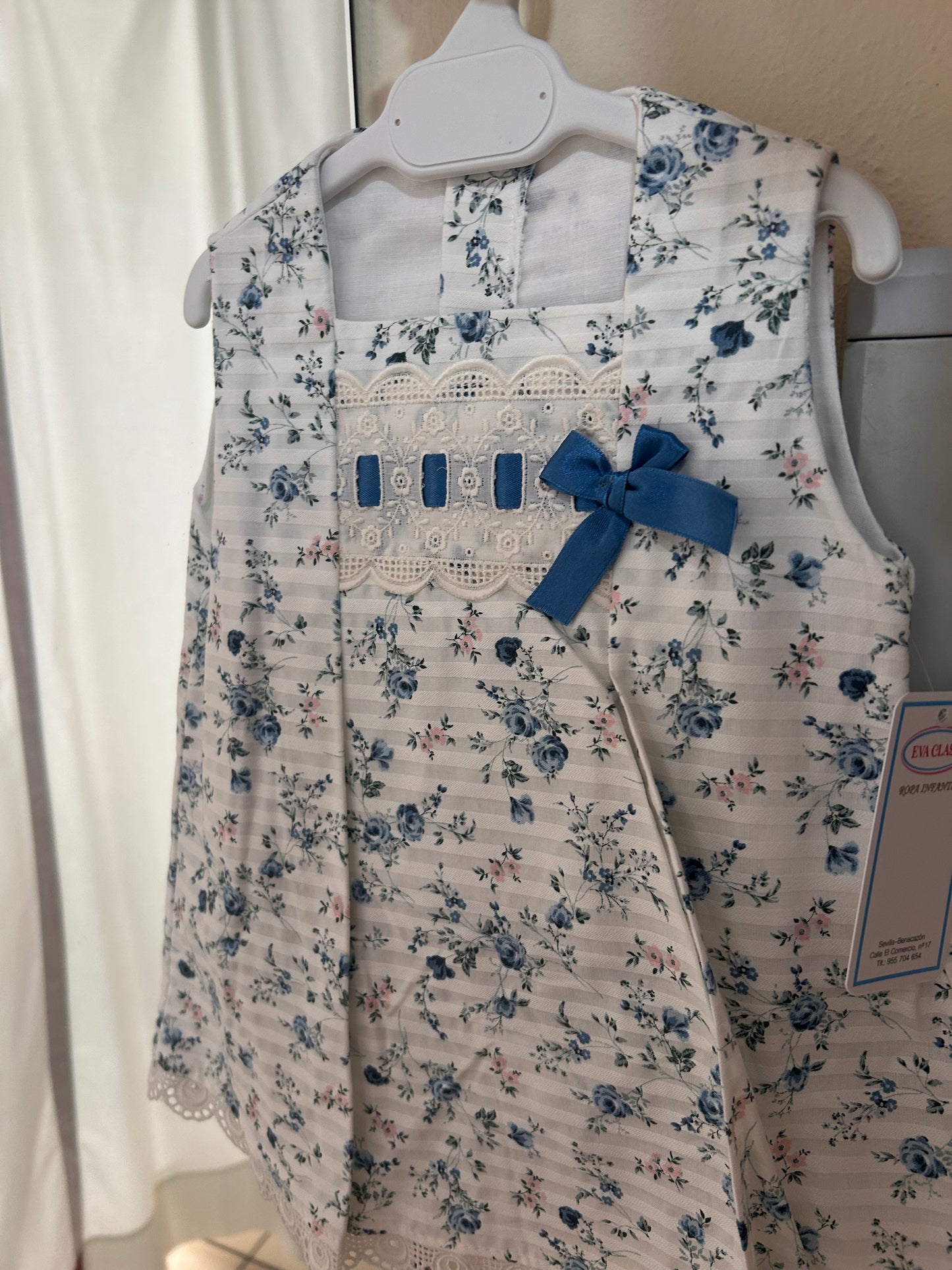Vestido y braga Eva Class floral celeste