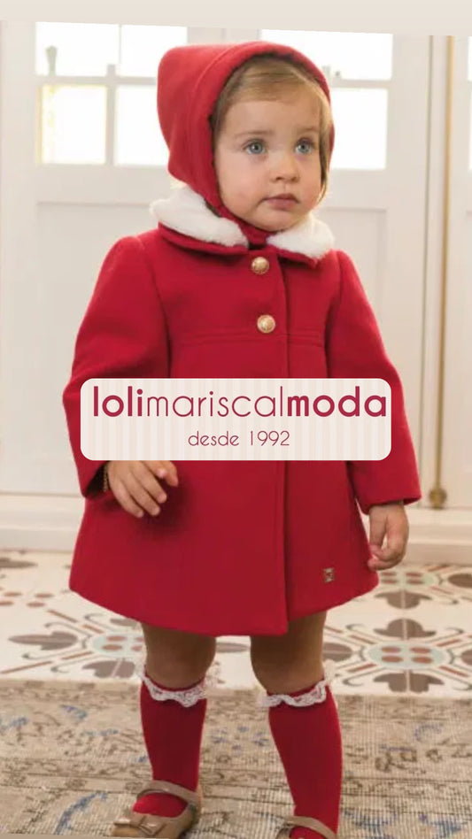 Abrigo Niña Rojo lolimariscalmoda 29.99