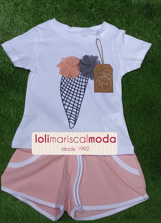 Conjunto niña  Helado LPU NC21 lolimariscalmoda 12.95