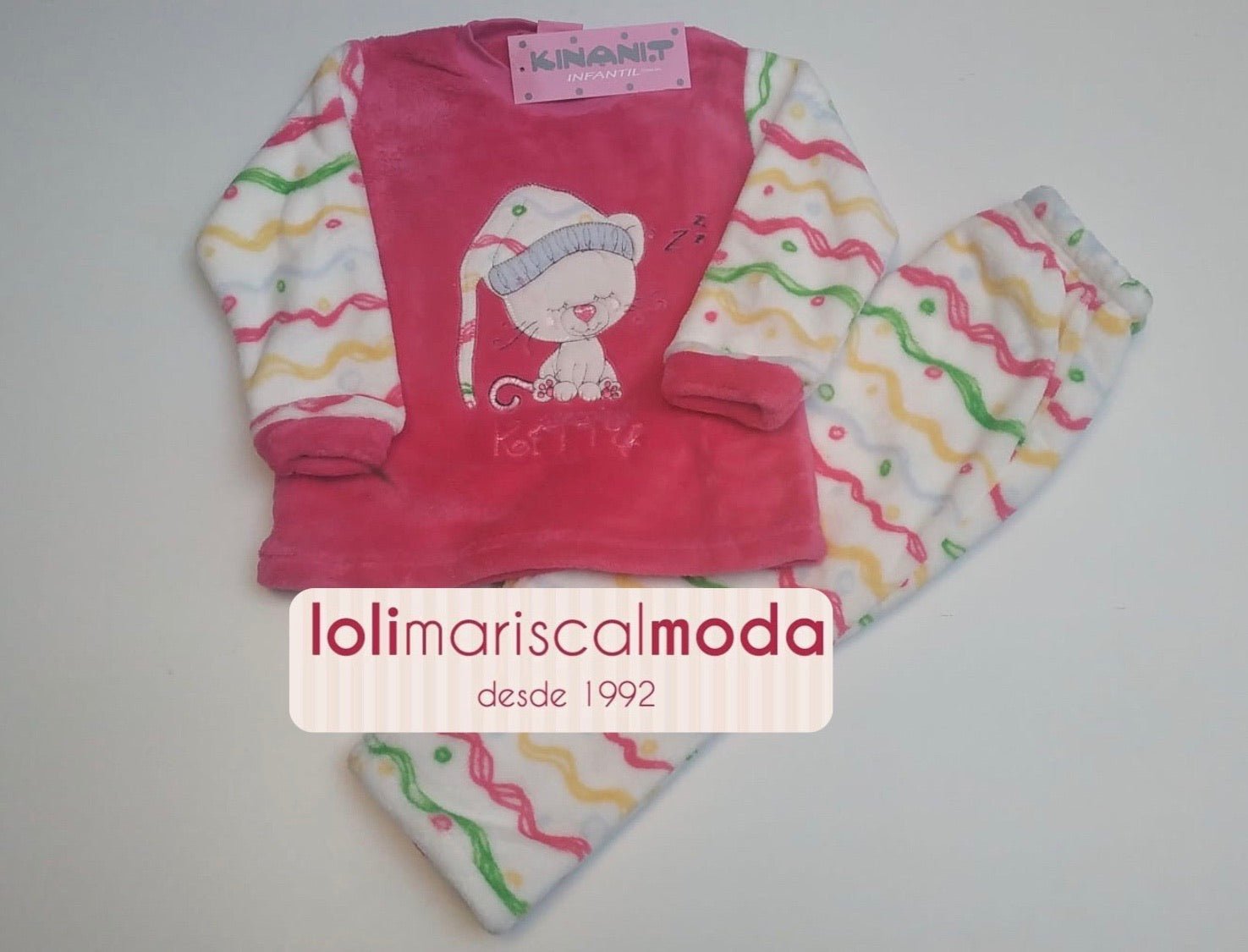 Pijama Invierno niña Oso gorro lolimariscalmoda 12.95