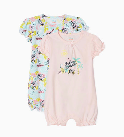 2 Pijamas Romper Para Bebé Niña 'Minnie', Multicolor lolimariscalmoda 19.99