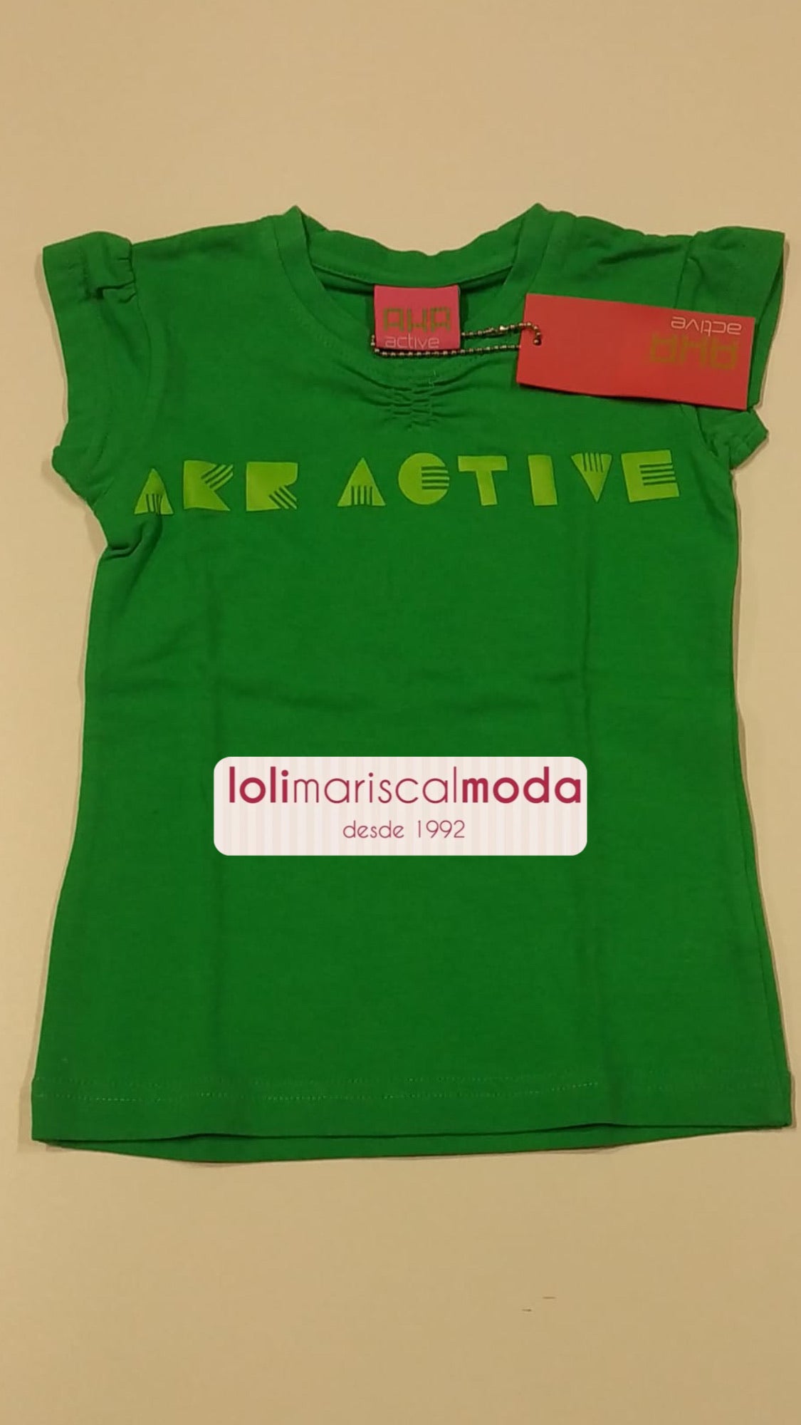Camiseta niña Verde AKR lolimariscalmoda 4.95