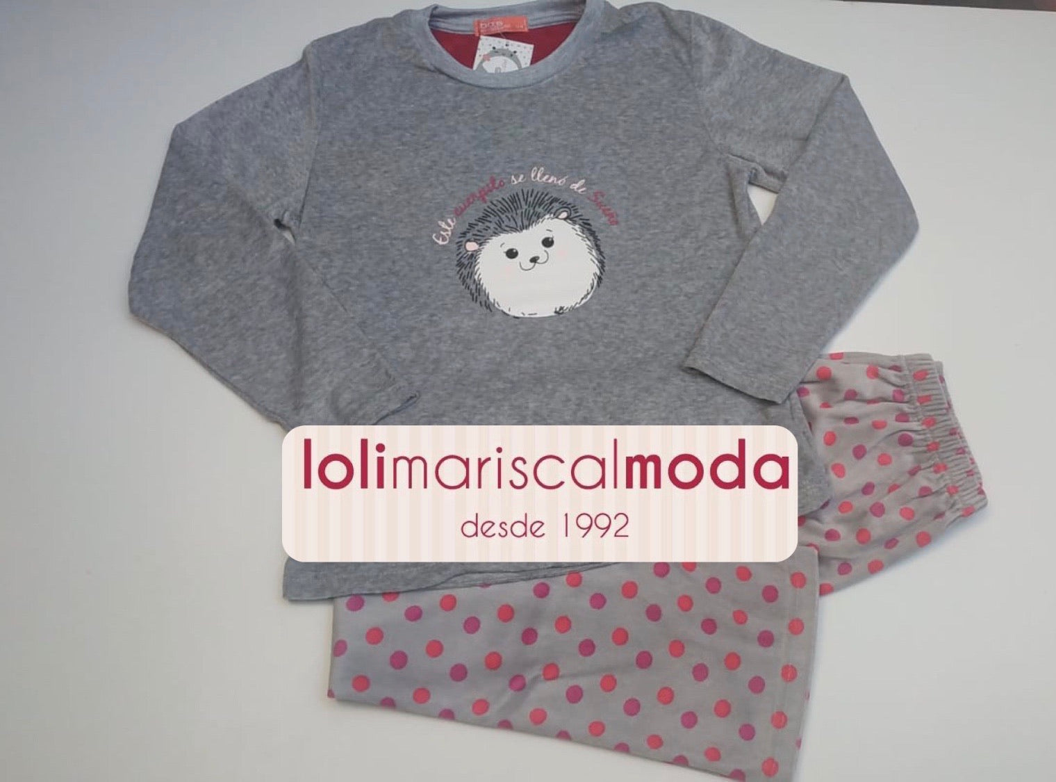 Pijamas Invierno Erizo lolimariscalmoda 16.95