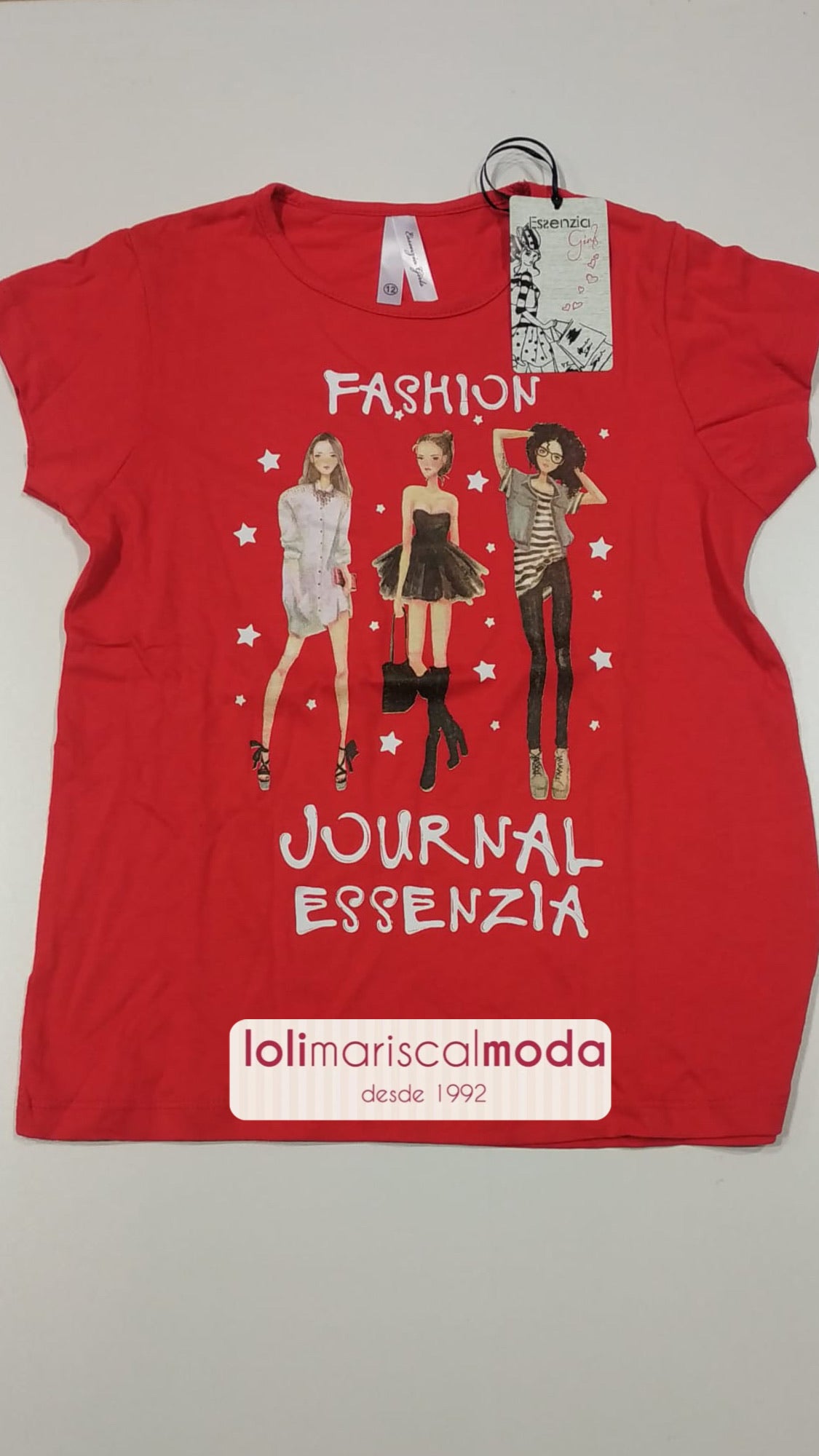 Camiseta niña Fashion Rojo lolimariscalmoda 4.95