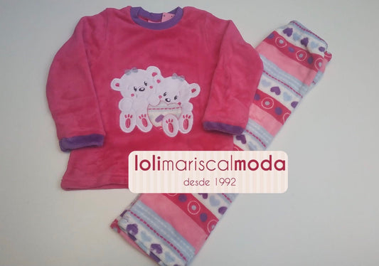 Pijama Invierno niña Dos Osos lolimariscalmoda 12.95