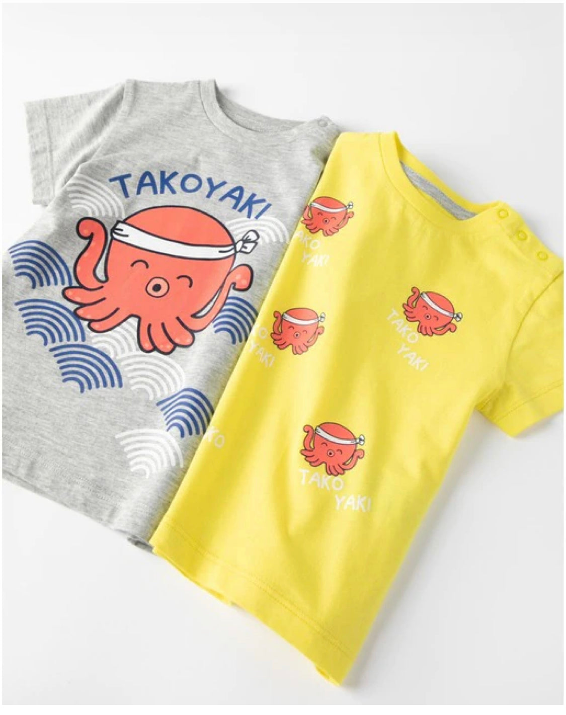 Pack de 2 camisetas Pulpo de bebé niñode algodón 100% con estampado frontal lolimariscalmoda 9.99