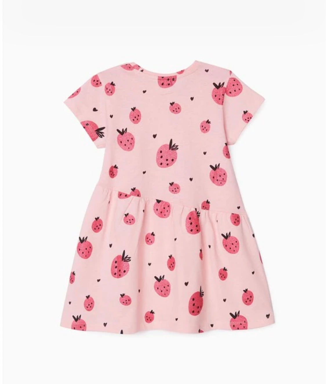 Vestido de niña de algodón 100% con estampado de fresas lolimariscalmoda 9.99